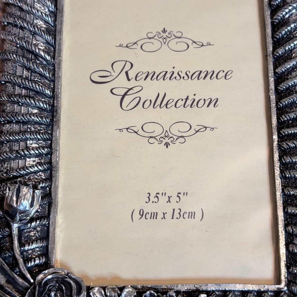 Ornate Silver Tone Floral Picture Frame - Silver Home Decor Renaissance Coll - Picture 3 of 11
